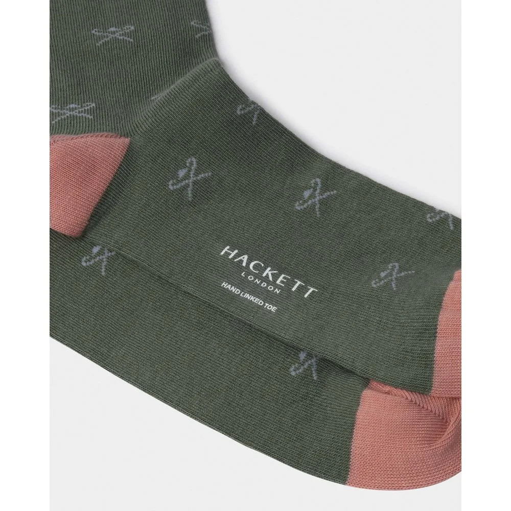 Calcetines de hombre de algodón cepillado con logo - Hackett - FashionsVida
