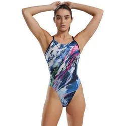 Cutoutfit Transt Swimsuit Navy / Multi 26 Women