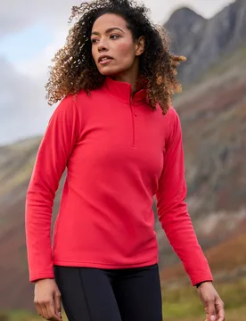 Camber II Womens Fleece - Red - Red - Size: S - Mountain Warehouse - FashionsVida