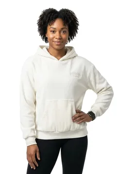 Sweat à Capuche Country Club Velour Loose Fit Off White S - Superdry - FashionsVida