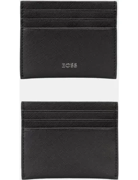 Boss - Tarjetero de piel saffiano - Boss - FashionsVida