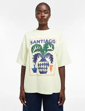 TSLAVA SANTIAGO OVERSIZED T-SHIRT J feale - M - FashionsVida