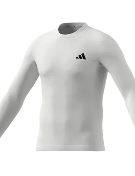 T-shirt à Manches Longues Power Essentials Workout White S - Adidas - FashionsVida