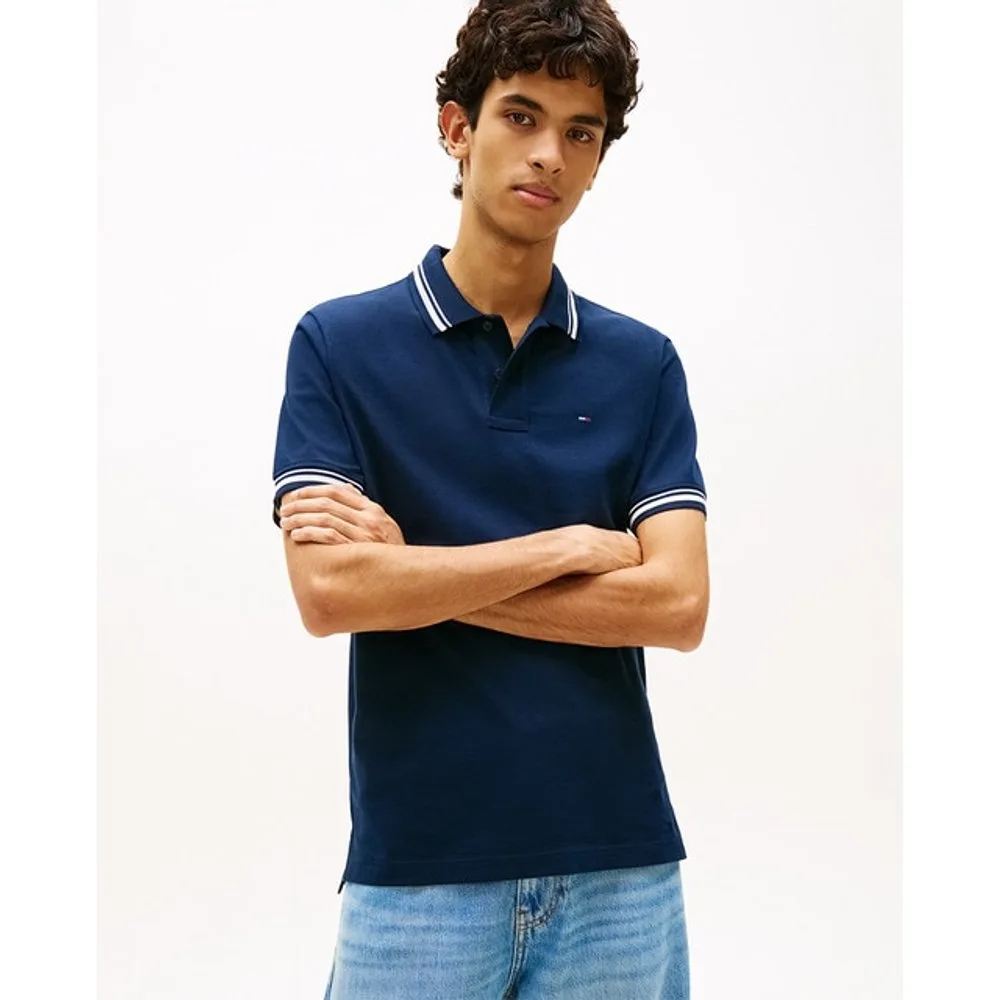 Polo de hombre regular fit de manga corta - Tommy Jeans - FashionsVida