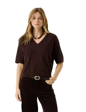Pull à Manches Courtes T260240 Hazel Bloom M - Garcia - FashionsVida