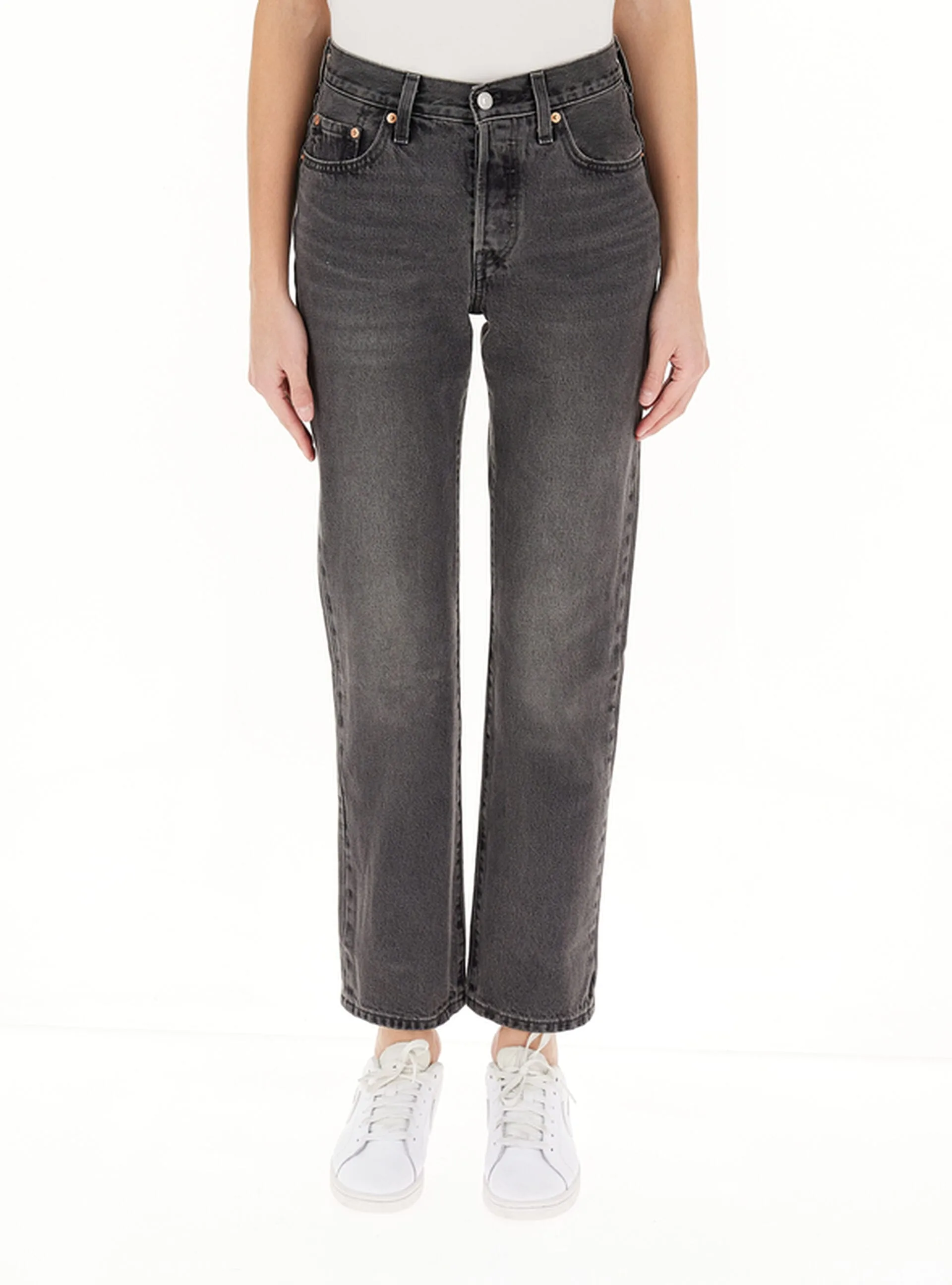 Jeans 501 Original LEVI'S GRIGIO 25 - Levis - FashionsVida