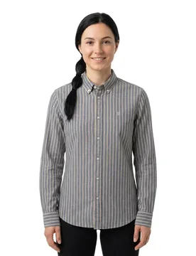 Chemise à Manches Longues Slim Oxford Bd Blue / Yellow Stripe L - Superdry - FashionsVida