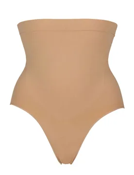 Women's 1 Pack Killer Curve High Cut Shaping Briefs Toffee UK 10-12 - Skin Tones - Size: UK 10-12 - Ambra - FashionsVida