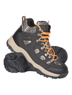 Adventurer Womens Printed Waterproof Boots - Brown - Brown - Size: 4 - Mountain Warehouse - FashionsVida