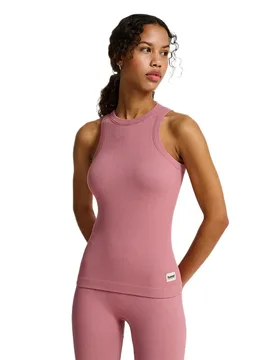 T-shirt Sans Manches Pulse Seamless Rib Wistful Mauve L - Hummel - FashionsVida