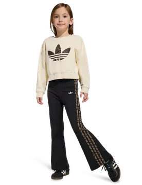 Boxy Crew Set Unisex Tracksuits - White - Size 5 - 6 Years - Cotton Jersey - White - Size: 5 - 6 Years - Adidas - FashionsVida