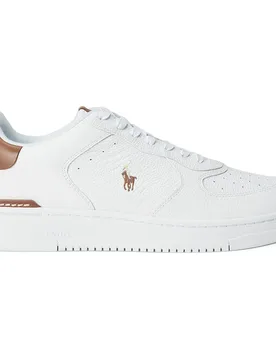Ftw Sneaker Masters Court White / Tan Multicolor EU 37 - Ralph Lauren - FashionsVida