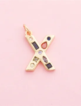 Pcs Brass Inlaid Zircon 26 letters Charms Accessories For Jewelry Making Diy Necklace Bracelet Pendants - Aliexpress - FashionsVida