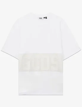 T-SHIRT BAND LOGO TONAL LOOSE SS T-SHIRT - Gcds - FashionsVida