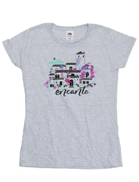 Women's Encanto Casita Cotton T-Shirt in Grey Size: Small - Grey - Size: S - Disney - FashionsVida