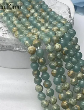 ManKuu Shoushan Round Transparent Snake-Printed Stone DIY Beads Jewellery Making 65pcs/Lot Charms Gift - Aliexpress - FashionsVida