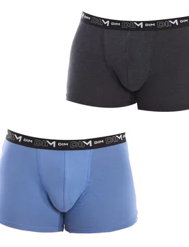 Mens Pack-2 Boxers Cotton Streech Breathable Fabric D6596 Men - Multicolour - Size X-Large - Dim - FashionsVida