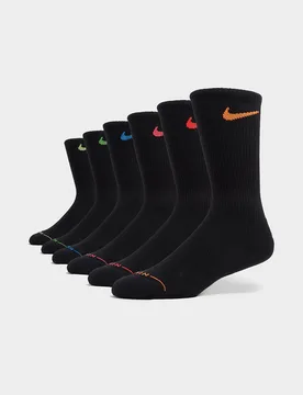 Womens Set da 6 Calze Elevated Crew - Nero, nero nero Uomo taglia 34 - 38 - Nike - FashionsVida