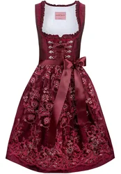 Dirndl Eva (rot, Gr. 42) von Wiesnwuid für Damen, 100% Polyester