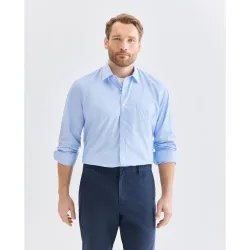 Camisa tallas grandes de vestir de manga larga dobby classic fit