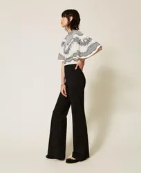 Twinset Pantalon évasé avec pli