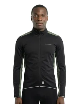 Maglia A Maniche Lunghe Evolve Wind Army Green - Shimano - FashionsVida