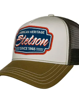 Classic Race Trucker Cap by - olive - Female - Size: One Size Big - Stetson - FashionsVida