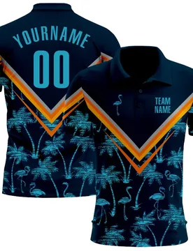 Summer Shirts Women For Men Custom Baseball Summer Flamingo Polo Shirt 3D Printed Tops Customize your name, number, team name - Aliexpress - FashionsVida