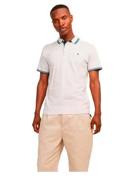 Polo A Maniche Corte Paulos Moonbeam / Detail Play 2XL - Jack & jones - FashionsVida