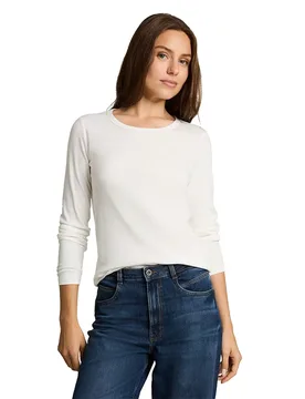 T-shirt à Manches Longues 1053466 Preppy Plum L Homme - Tom tailor - FashionsVida