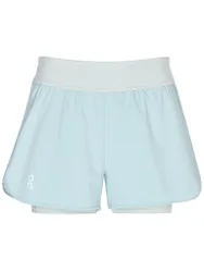 Damen Tennisshort Court 3 2in1 hellblau S W