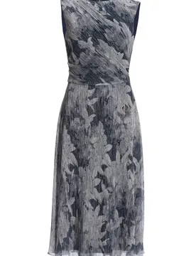 Plissiertes Kleid mit Metallicfäden female - 42 - FashionsVida