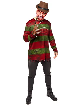 Freddy Krueger Kostüm für Herren rot grün - male - RIETHMULLER - FashionsVida