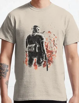 Metal Gear Solid Big Boss Sketched kojima gaming konami MGS5 video game 100% Cotton printed plus size t shirt for man - Aliexpress - FashionsVida