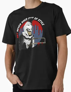 Art Never Goes Out Of Style Horror Movie Terrifier Art The Clown Killer Scary Halloween Gift T Shirt Short Sleeve Graphic Tee - Aliexpress - FashionsVida