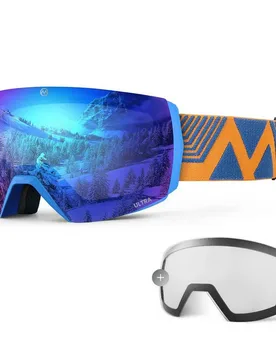 Masque De Ski Ultra Light Blue Blue Lens+Clear Lens/CAT0 Homme - Outdoor Master - FashionsVida