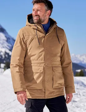 Marlow Extreme Mens Waterproof Down Parka - Orange - Mountain Warehouse - FashionsVida