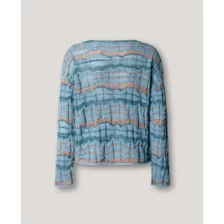 W11 - jersey punto de mujer con cuello pico