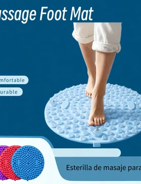 Piezas Alfombrilla redonda de acupresión para masaje de pies de 15/21 pulgadas, placa de silicona suave para estimulación y entrenamiento sensorial, - Shein - FashionsVida