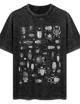Ink Beetles T-Shirt Minimal Art Print T-Shirt - Aliexpress - FashionsVida