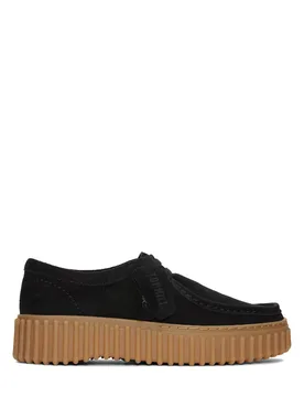 Suede Flatform Shoes Black female - Clarks - FashionsVida
