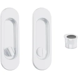 Kit Puertas Correderas Embutir Ovalado 125 x 21 mm - 160 x 65mm