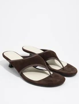 Sandalias de tacón de mujer serraje contraste - Bimba y Lola - FashionsVida