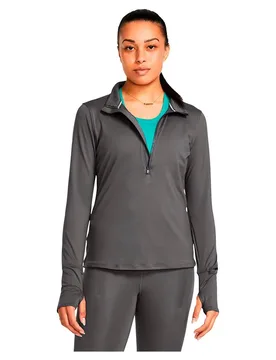 Pile Con Mezza Cerniera Qualifier Run Castlerock / Reflective M - Under armour - FashionsVida