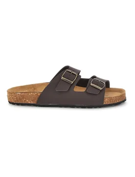 Ciabatta marrone in vera pelle 101 41 - BIO UP - FashionsVida