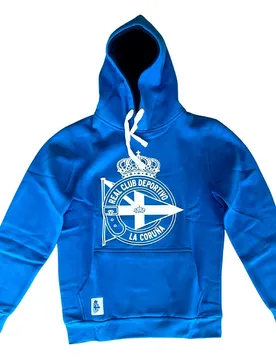 Sweat à Capuche Royal Badge 3d Royal 2XL - Rc Deportivo - FashionsVida
