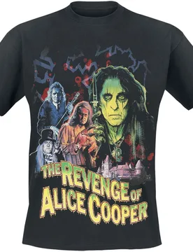 T-Shirt - Revenge Collage - 3XL - für Männer - Größe 3XL - schwarz - Lizenziertes Merchandise! - Männer - male - Alice Cooper - FashionsVida