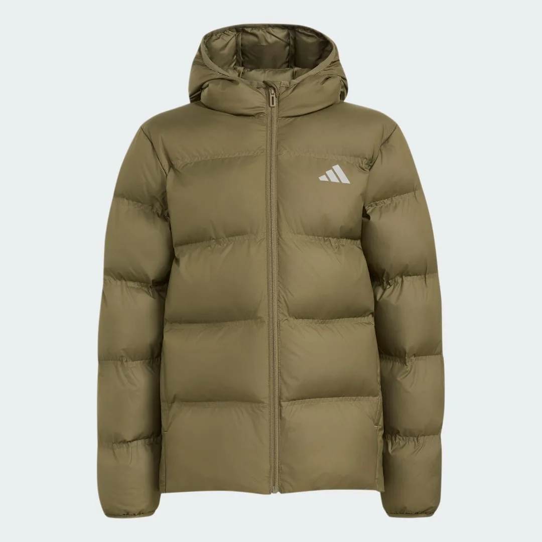 PIUMINO SINTETICO 7-8A Olive Strata / Reflective Silver - Adidas - FashionsVida