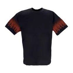 Maglietta Uomo Negative Flames Tee Black/red