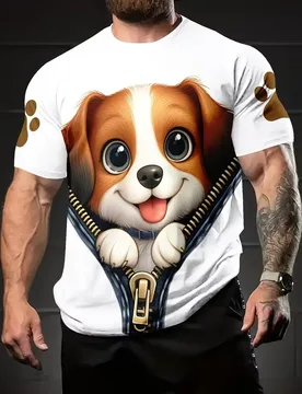 Funny men's t-shirts Cartoon animal Printed Summer Casual Short Sleeve Pullover Fashion T-shirts Outdoor Overszied Men clothing - Aliexpress - FashionsVida